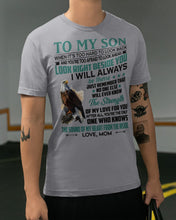 Load image into Gallery viewer, Look Right Beside You Eagle Mom Gift For Son Guys Tee
