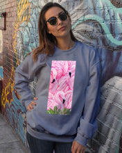 Load image into Gallery viewer, Beautiful Flamingo And Feather Gift For Flamingo Lovers Sweatshirt

