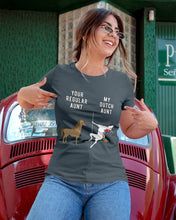 Load image into Gallery viewer, Funny Unicorn Difference Between Your Regular Aunt And My Dutch Aunt Ladies Tee
