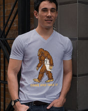 Load image into Gallery viewer, Bigfoot Come And Take It Simple Custom Design Guys V-Neck
