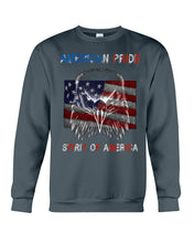 Load image into Gallery viewer, Eagle American Pride Spirit Of America Gift For American People Sweatshirt
