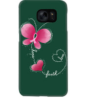 Load image into Gallery viewer, Faith Butterfly Breast Cancer Awareness Custom Design Phone case
