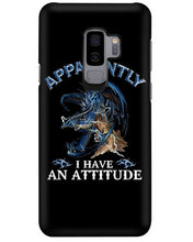 Load image into Gallery viewer, Apparently I Have An Attitude Blue Dragon Phone case
