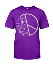 Load image into Gallery viewer, Image All The People Living Life In Peace Custom Design For Friends Guys Tee

