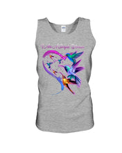 Load image into Gallery viewer, Hummingbirds Heart Shaped I Am A Simple Woman Gift For Mom Unisex Tank Top

