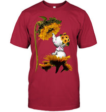Load image into Gallery viewer, Elephant Sunflower Special Custom Design For Cute Girls Guys Tee
