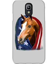 Load image into Gallery viewer, Horse Covered Into USA Flag Meaningful Gift For Men Phone case
