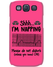 Load image into Gallery viewer, Cute Coffee Cup Shh I’m Napping Please Do Not Disturb Gift For Nurse Phone case
