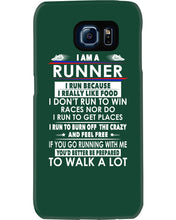 Load image into Gallery viewer, I Am A Runner I Run Because I Really Like Food Custom Design Phone case
