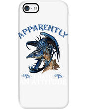 Load image into Gallery viewer, Apparently I Have An Attitude Blue Dragon Phone case

