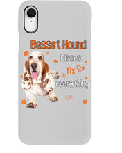 Load image into Gallery viewer, Basset Hound Kisses Fix Everything Gift For Dog Lovers Phone case

