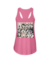Load image into Gallery viewer, Many Love Husky Siberian On Phone Case Gift For Husky Lovers Ladies Flowy Tank

