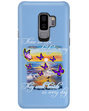 Load image into Gallery viewer, Butterfly Sunset On Beach Those We Love Don't Go Away Gift For Lover Phone case
