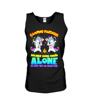 Load image into Gallery viewer, Camping Partners Because Going Crazy Alone Is Just Not As Much Fun Unisex Tank Top
