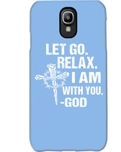 Load image into Gallery viewer, Let You Relax I Am With You Gray Background Phone case
