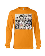 Load image into Gallery viewer, Many Love Husky Siberian On Phone Case Gift For Husky Lovers Unisex Long Sleeve
