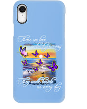 Load image into Gallery viewer, Butterfly Sunset On Beach Those We Love Don't Go Away Gift For Lover Phone case
