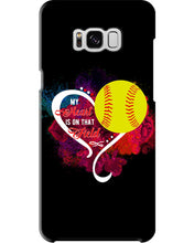 Load image into Gallery viewer, Lovely Phone Case My Heart Is On Field Gift For Softball Lovers Phone case
