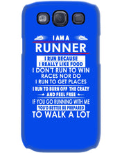 Load image into Gallery viewer, I Am A Runner I Run Because I Really Like Food Custom Design Phone case
