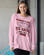 Load image into Gallery viewer, Grandpa's Girl I Used To Be His Angel Gift For Men Unisex Long Sleeve
