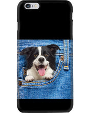 Load image into Gallery viewer, Border Collie In Denim Pocket Gift For Dog Lovers Phone case
