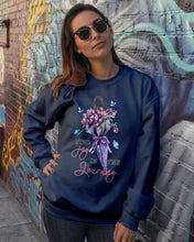 Load image into Gallery viewer, Butterflies Find Joy In The Journey Gift For Daughter Sweatshirt
