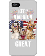 Load image into Gallery viewer, Keep America Great Yorkshire Terrier Gift For Dog Lovers Phone case
