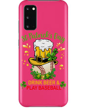 Load image into Gallery viewer, Baseball Drink Beer Day St Patrick's Day Gift For Baseball Lovers Phone case
