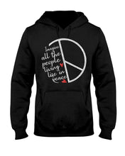 Load image into Gallery viewer, Image All The People Living Life In Peace Custom Design For Friends Hoodie
