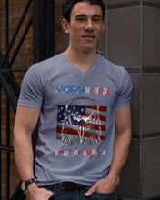 Load image into Gallery viewer, Eagle American Pride Spirit Of America Gift For American People Guys V-Neck
