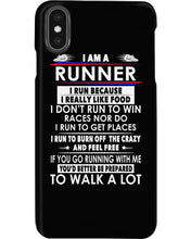 Load image into Gallery viewer, I Am A Runner I Run Because I Really Like Food Custom Design Phone case
