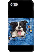 Load image into Gallery viewer, Border Collie In Denim Pocket Gift For Dog Lovers Phone case

