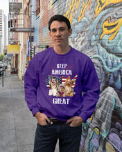Load image into Gallery viewer, Keep America Great Yorkshire Terrier Gift For Dog Lovers Sweatshirt
