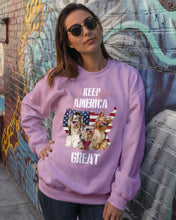 Load image into Gallery viewer, Keep America Great Yorkshire Terrier Gift For Dog Lovers Sweatshirt
