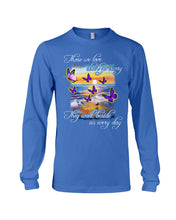 Load image into Gallery viewer, Butterfly Sunset On Beach Those We Love Don't Go Away Gift For Lover Unisex Long Sleeve
