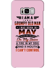 Load image into Gallery viewer, I'm A Grumpy Old Man I Was Born In May With My Heart Phone case
