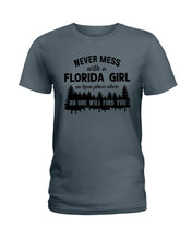 Load image into Gallery viewer, Gift For Florida Girl No One Will Find You Ladies Tee
