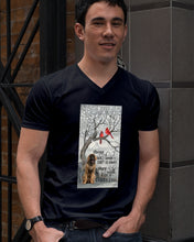 Load image into Gallery viewer, Labrador Retriever Walks Beside Us Everyday Unique Custom Design Guys V-Neck
