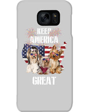 Load image into Gallery viewer, Keep America Great Yorkshire Terrier Gift For Dog Lovers Phone case

