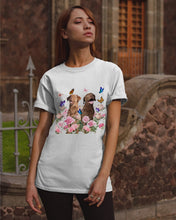 Load image into Gallery viewer, Gift For Dog LoversChesapeake Bay Retriever With Peonies Guys Tee
