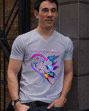 Load image into Gallery viewer, Hummingbirds Heart Shaped I Am A Simple Woman Gift For Mom Guys V-Neck
