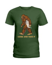 Load image into Gallery viewer, Bigfoot Come And Take It Simple Custom Design Ladies Tee
