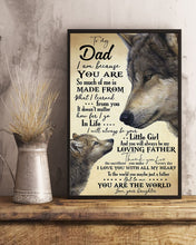 Load image into Gallery viewer, Giving For   Papa You Are The World To Me Custom Design Vertical Poster
