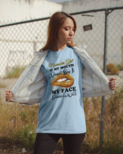 Load image into Gallery viewer, Birthday Gift For November Girl If My Mouth Doesn't Say It My Face Definitely Guys Tee
