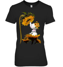 Load image into Gallery viewer, Elephant Sunflower Special Custom Design For Cute Girls Ladies Tee
