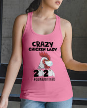Load image into Gallery viewer, Crazy Chicken Lady 2020 Quarantined Gift For Chicken Lovers Ladies Flowy Tank
