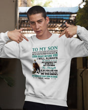 Load image into Gallery viewer, Look Right Beside You Eagle Mom Gift For Son Sweatshirt
