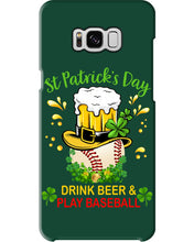 Load image into Gallery viewer, Baseball Drink Beer Day St Patrick's Day Gift For Baseball Lovers Phone case
