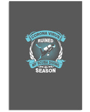 Load image into Gallery viewer, Disease Virus Ruined My Scuba Diving Season For Sport Lovers Vertical Poster
