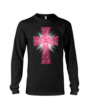 Load image into Gallery viewer, Cross Breast Cancer Awareness  Special Custom Design Unisex Long Sleeve
